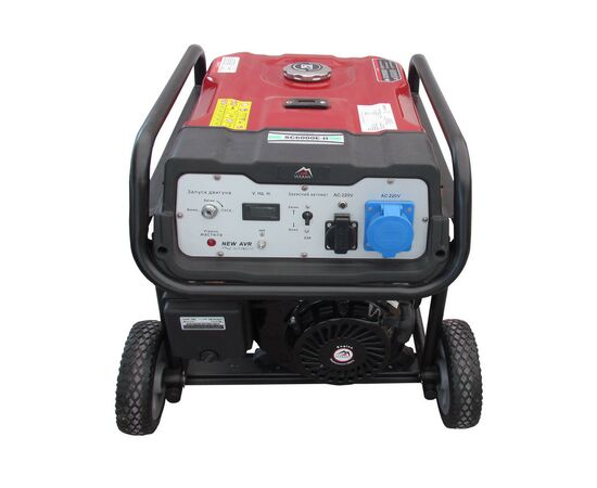 Генератор Vulkan SC6000E-II 1ф 5,0kW, эл.старт, бак-25л, колеса (SC6000E-II), изображение 4