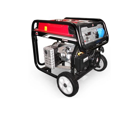 Генератор Vulkan SC6000E-II 1ф 5,0kW, эл.старт, бак-25л, колеса (SC6000E-II)