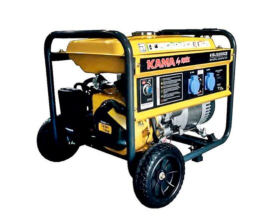 Генератор KAMA KGL5000CE, 230V, 50Hz, 4kW, 5KVA, 15L (KGL5000CE)