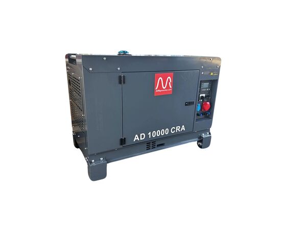Генератор Metier AD10000CRA дизель, 1/3ф, 3ф-8,0kW, 1ф-7,2kW бак-25л, эл.старт (AD10000CRA), изображение 3