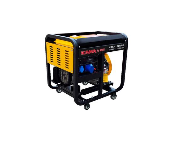 Генератор KAMA KDK11500SE, дизельний, 230V, 50Hz, 11kVA/8.8kW, 12,5л, 2,4л/год, стартер (KDK11500SE)