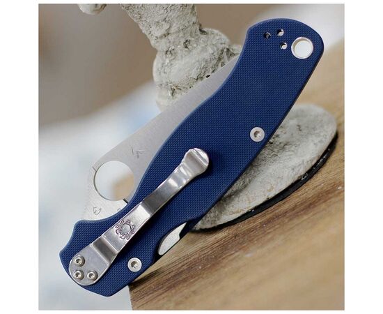 Ніж Spyderco Para Military 2 CPM SPY27 G-10 Blue (C81GPCBL2), зображення 8