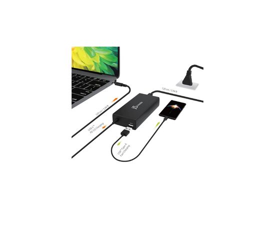 Блок питания к ноутбуку J5create USB-C/PD/90W, USB-A/10W (JUP2290C-EN), изображение 6
