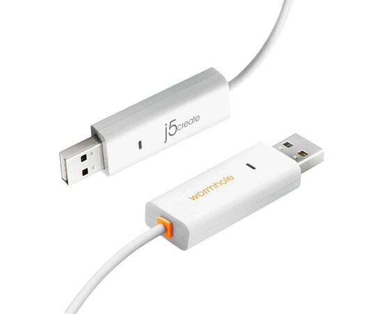 Дата кабель USB 2.0 AM/AM 1.8m Windows & Mac J5create (JUC400-N), зображення 2