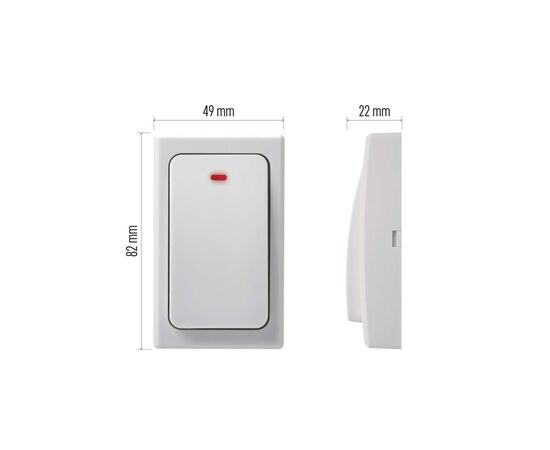 Кнопка звонка EMOS wireless button for P5729, P5731 (P5729T), изображение 10