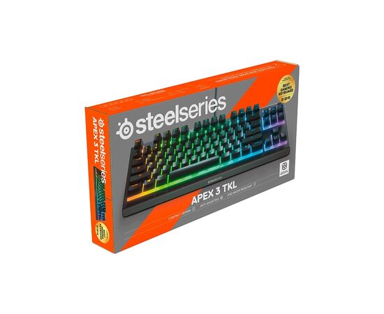 Клавиатура SteelSeries Apex 3 TKL UA USB Black (64831), изображение 11