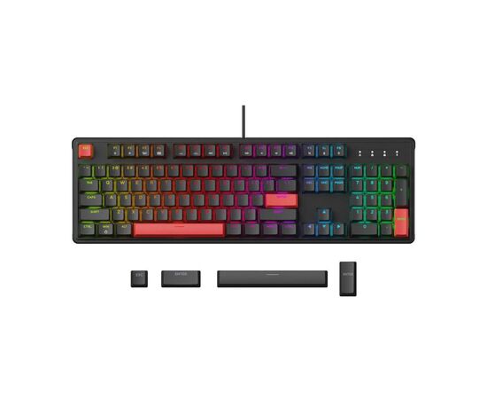 Клавіатура Lemokey Keychron X3 Red RGB USB Black (X3-H1-UA), зображення 8