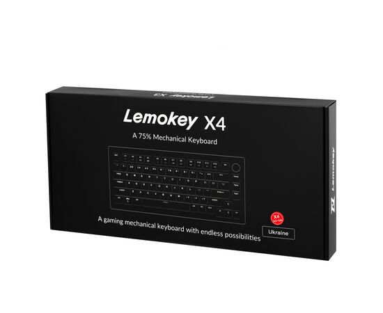 Клавіатура Lemokey Keychron X4 Brown Red LED USB Black (X4-A3-UA), зображення 12