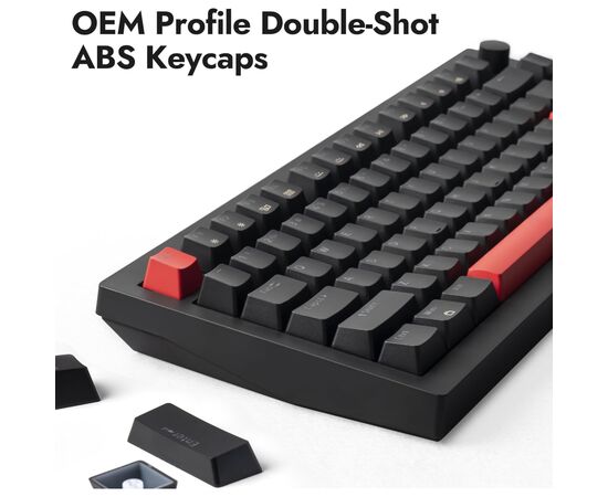 Клавіатура Lemokey Keychron X4 Red LED USB Black (X4-A1-UA), зображення 6