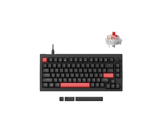 Клавіатура Lemokey Keychron X4 Red LED USB Black (X4-A1-UA)