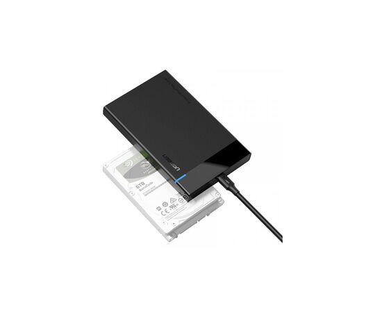 Карман внешний UGREEN USB 3.1 to 2.5" HDD/SSD US221 black (50743), изображение 2