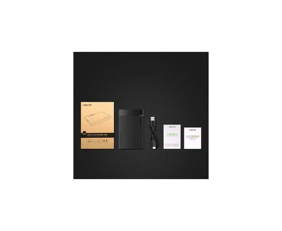 Карман внешний UGREEN USB 3.0 to M.2 SATA SSD US221 black (30848), изображение 4