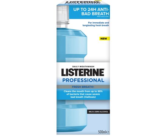 Ополаскиватель для полости рта Listerine Professional Свежее дыхание+ 500 мл (3574661860558), изображение 3