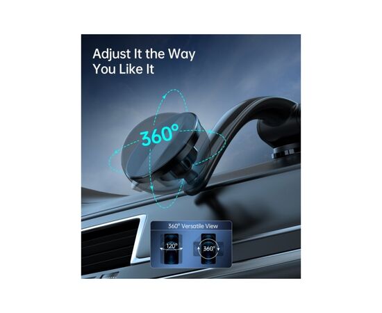 Универсальный автодержатель Choetech с магнитным креплением на стекло или торпеду (AT0005-BK), изображение 8