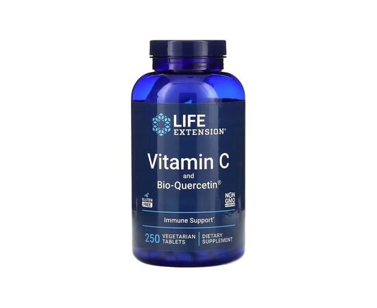 Витаминно-минеральный комплекс Life Extension Витамин С и био-Кверцетин, Vitamin C and Bio-Quercetin, 250 вегетариа (LEX-22272)