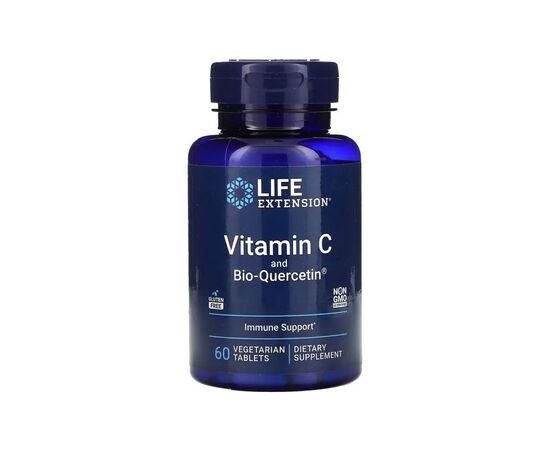 Витаминно-минеральный комплекс Life Extension Витамин С и био-Кверцетин, Vitamin C and Bio-Quercetin, 60 вегетариа (LEX-22286)