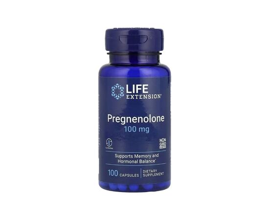 Витаминно-минеральный комплекс Life Extension Прегненолон, 100 мг, Pregnenolone, 100 капсул (LEX-70010)