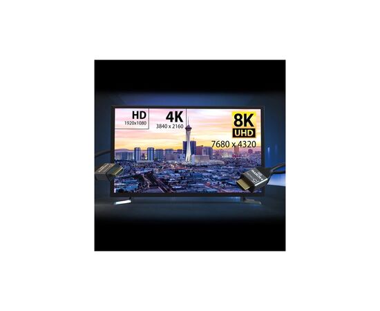 Кабель мультимедійний HDMI M to HDMI M 2.0m V2.1 8K 60Hz HDR10 HLG 48Gbp J5create (JDC53-N), зображення 5