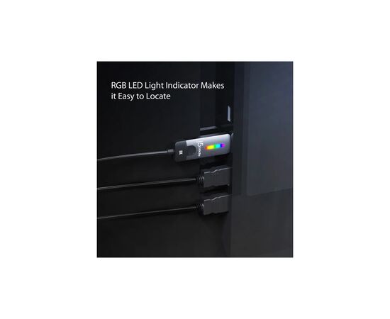 Кабель мультимедійний USB-C to HDMI M 1.8m 8K 60Hz LED RGB J5create (JCC157-N), зображення 7