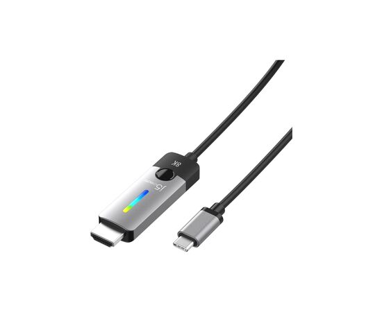 Кабель мультимедійний USB-C to HDMI M 1.8m 8K 60Hz LED RGB J5create (JCC157-N)