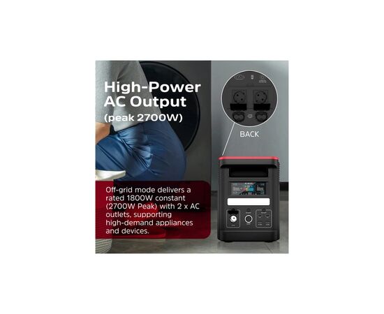 Зарядна станція Energizer 1800W, 1536Wh (PPS1500W2F), зображення 3