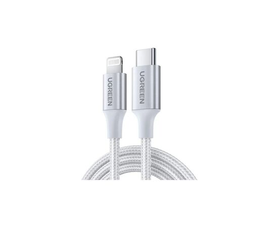 Дата кабель USB-C to Lightning 1.0m 3A 60W US304 white UGREEN (70523)