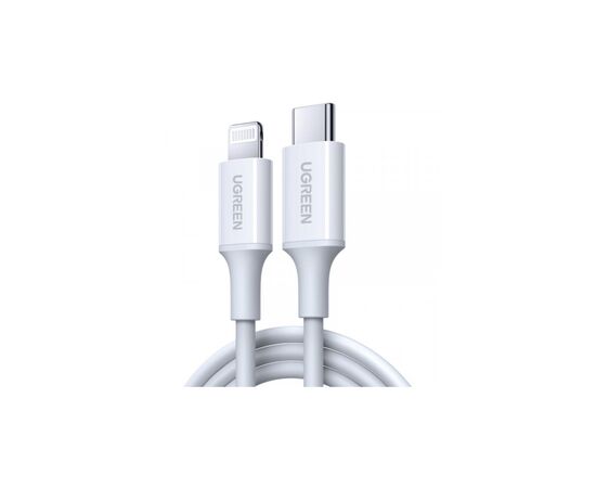 Дата кабель USB-C to Lightning 1.0m 3A US171 white UGREEN (10493)