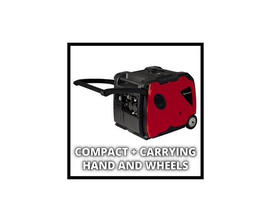 Генератор Einhell інверторний TE-IG 3500, 230В, 3.2кВт (макс. 3.3кВт), електростарт, 8.3л, 50кг (4152620), зображення 3