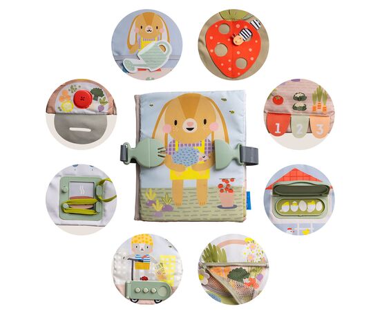 Розвиваюча іграшка Taf Toys Розвивальна книжка Бізібук зайченятка (13355), зображення 5