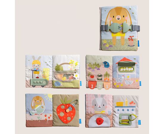 Розвиваюча іграшка Taf Toys Розвивальна книжка Бізібук зайченятка (13355), зображення 6