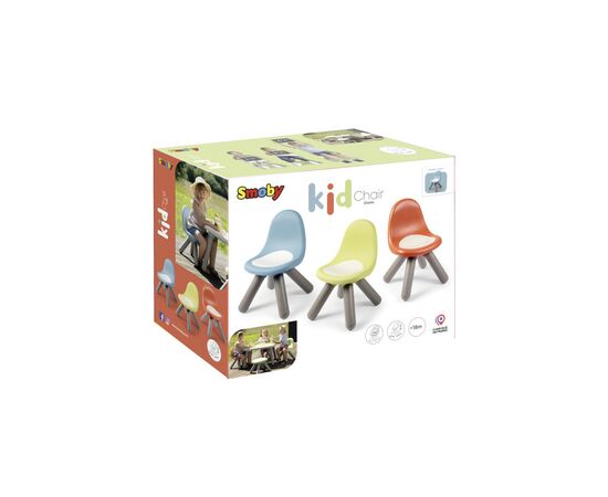 Детский стульчик Smoby со спинкой Life зелено-серый (7600880120), изображение 2