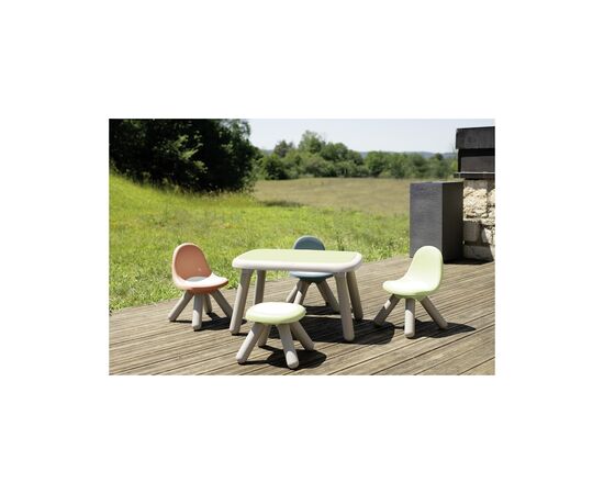 Детский стульчик Smoby со спинкой Life зелено-серый (7600880120), изображение 3