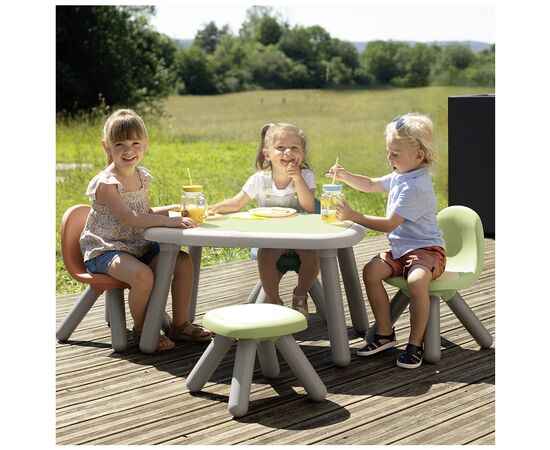 Детский стульчик Smoby со спинкой Life зелено-серый (7600880120), изображение 4