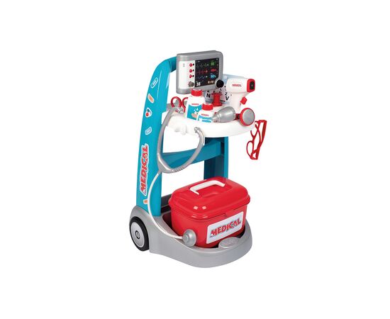 Игровой набор Smoby Медицинская мобильная клиника со звуковыми и световыми эффектами, 16 аксессуаров (340207)