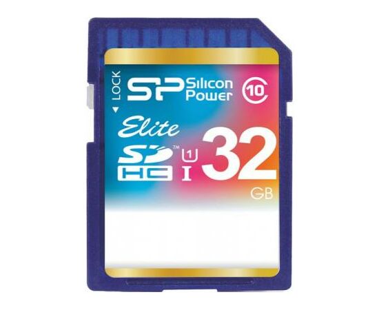 Карта памяти Silicon Power 32Gb SDHC class 10 (SP032GBSDHAU1V10)