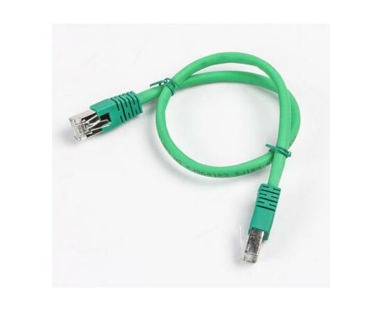 Патч-корд 0.5м S/FTP Cat 6A CU LSZH green Cablexpert (PP6A-LSZHCU-G-0.5M), зображення 2