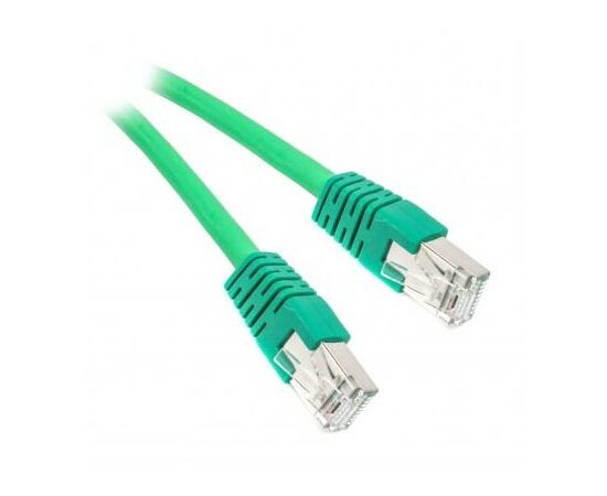 Патч-корд 0.5м S/FTP Cat 6A CU LSZH green Cablexpert (PP6A-LSZHCU-G-0.5M)