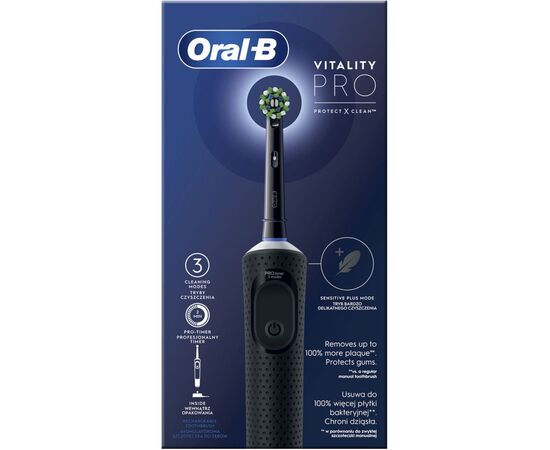 Електрична зубна щітка Oral-B D103.413.3 PRO Black, зображення 2