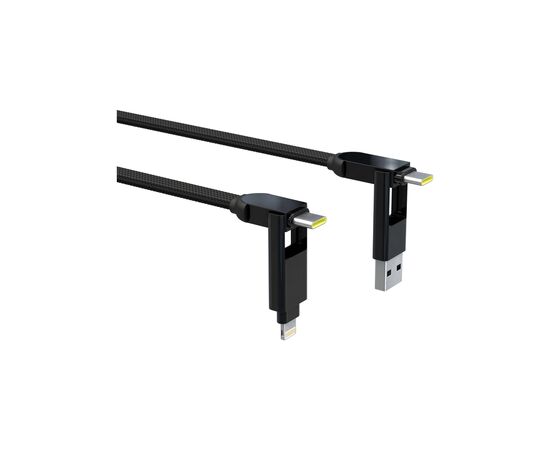 Дата кабель 6in1 inCharge XL 3.0m black Rolling Square (XLL01R), зображення 2