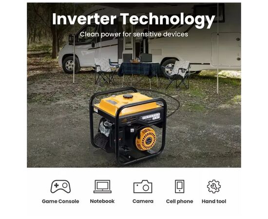 Генератор maXpeedingRODS MXR4500i (3,5 kW), 220V, 50Hz, 7.5л, ручной запуск (mxr4500i), изображение 5