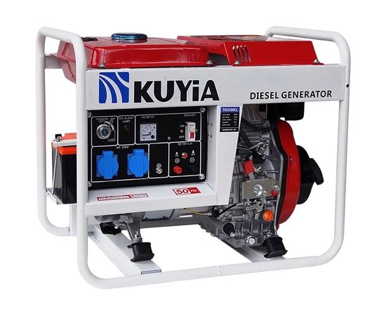 Генератор Kuyia TM3500CL, дизельний, 240V, 50Hz, 2,8-3kW, стартер, 12,5л (KYTM3500CL-1F-220-DA)