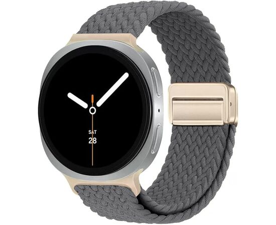 Ремешок для смарт-часов Armorstandart Braided Solo Loop для Samsung Watch 8 / 8 Classic (20x113 mm) Charcoal (ARM87353)