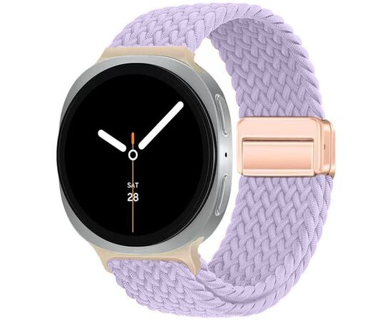 Ремешок для смарт-часов Armorstandart Braided Solo Loop для Samsung Watch 8 / 8 Classic (20x113 mm) Lilac (ARM87355)