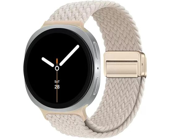 Ремешок для смарт-часов Armorstandart Braided Solo Loop для Samsung Watch 8 / 8 Classic (20x113 mm) Starlight (ARM87357)