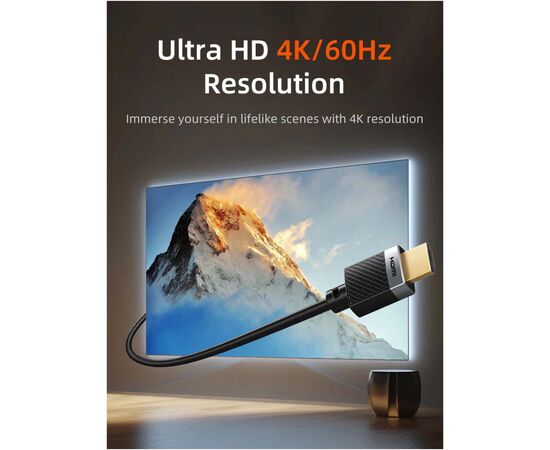 Кабель мультимедійний HDMI M to HDMI M 10.0m V2.0 4K60Hz Cabletime (CA915811), зображення 2