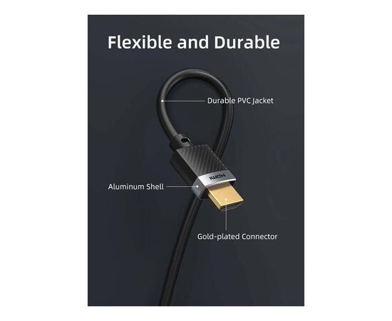 Кабель мультимедійний HDMI M to HDMI M 10.0m V2.0 4K60Hz Cabletime (CA915811), зображення 8