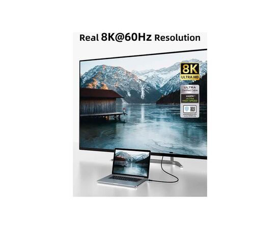 Кабель мультимедійний HDMI M to HDMI M 3.0m V2.1 8K60Hz Cabletime (CA915842), зображення 2