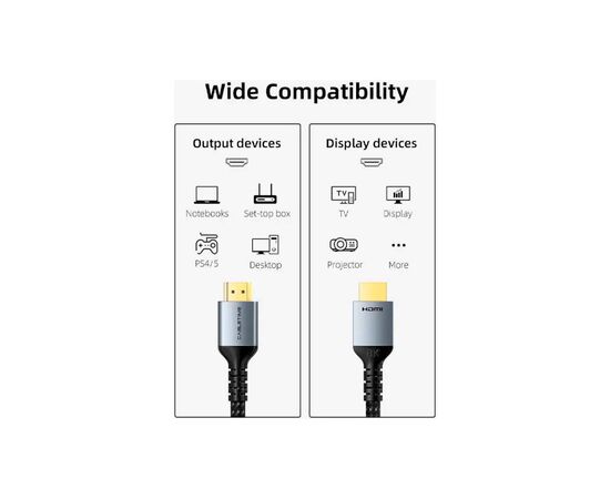 Кабель мультимедійний HDMI M to HDMI M 3.0m V2.1 8K60Hz Cabletime (CA915842), зображення 5