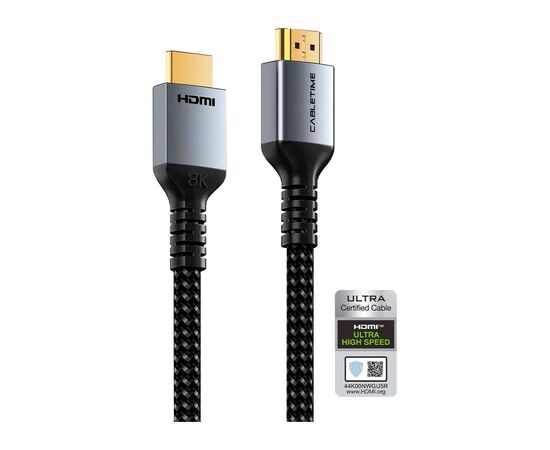 Кабель мультимедійний HDMI M to HDMI M 3.0m V2.1 8K60Hz Cabletime (CA915842)