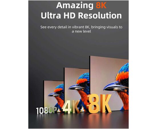 Кабель мультимедійний HDMI M to HDMI M 2.0m V2.1 8K60Hz Cabletime (CA915910), зображення 2